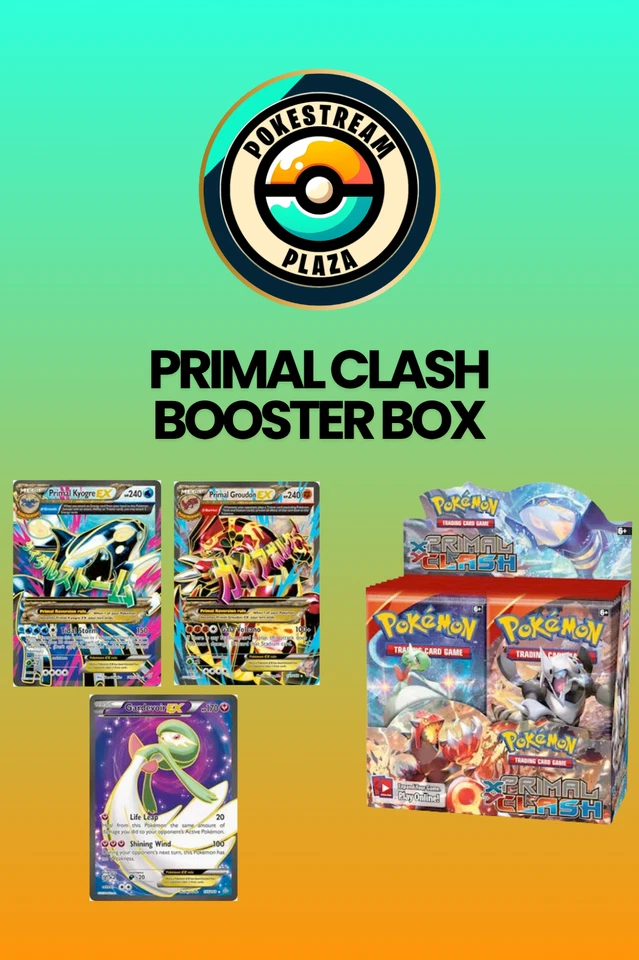 Zach's Birthday Bash: XY Primal Clash Booster Box + High End Slabs! 🔵🔴