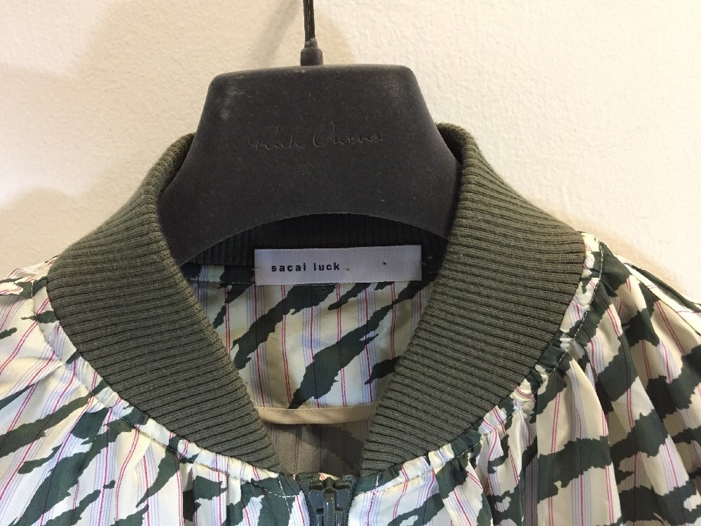 sacai luck ストライプジャケット Sacai チョークストライプ ジャケット | ブラック | FARFETCH JP