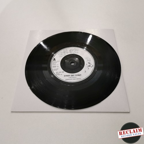 stray cats stray cat strut 7" vinyl record very good condition