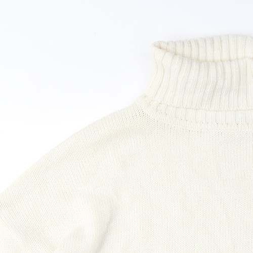 Brave Soul Women's Ivory Roll Neck Jumper, M, Casual Knit - Picture 5 of 12