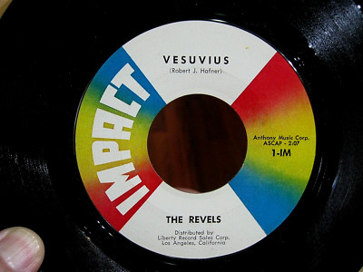 WaYoSet Be 45rpm レコード The REVELS 45 1960 Surf Rock VG+ Vinyl CHURCH KEY / VESUVIUS