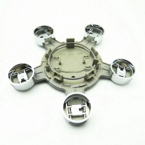 Fit Audi Center Cap Hubcap Q5 4F0601165N A3 A4 A5 A6 A7 A8 S5 R8 TT Wheel 07-17 - Image 4 of 4