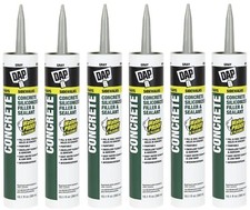 DAP Gray Concrete and Masonry Caulk Filler / Sealant 10.1 oz. - Pack of 6