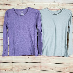 danskin now fitted long sleeve shirt