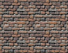 16 SHEETS EMBOSSED BUMPY TEXTURED BRICK STONE 20x28cm 1/87 HO paper KK9