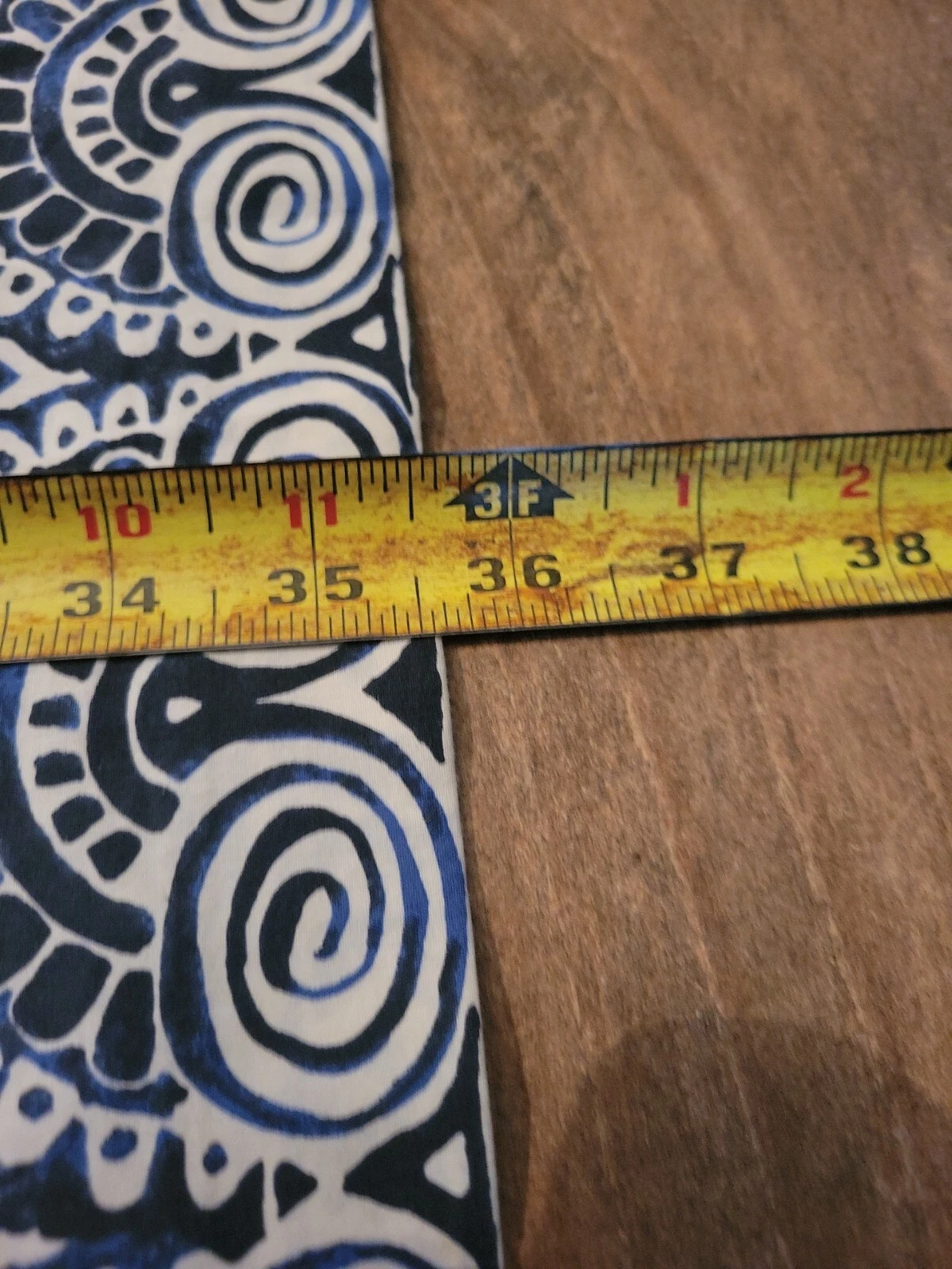 Tunica da spiaggia Tory Burch Midi da donna blu e bianca taglia 4 motivo floreale azteco