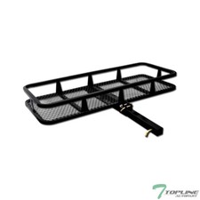 Topline 59 Mesh Foldable Trailer Hitch Cargo Carrier Basket For Honda - Black Topline 59 Mesh Foldable Trailer Hitch Cargo Carrier Basket For Honda - Black