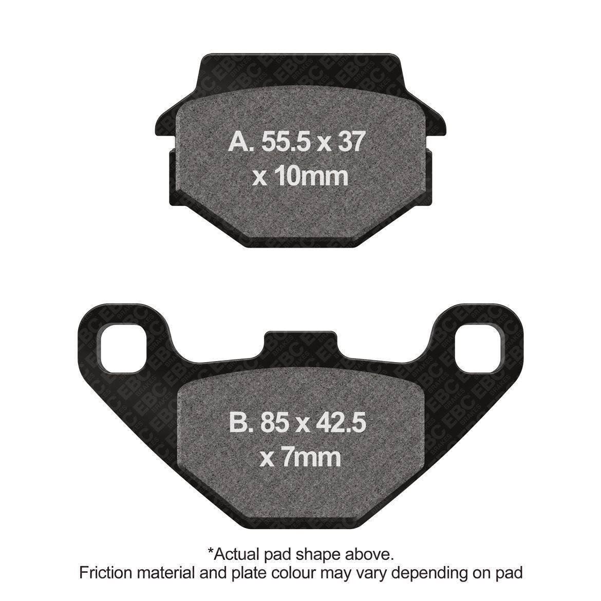 EBC Motorcycle Brake Pads DMX Front Right for Suzuki GSX 400 FZ 1981 - 1983