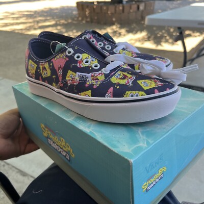 Size 7 - VANS SpongeBob SquarePants x ComfyCush Authentic AlohaBob
