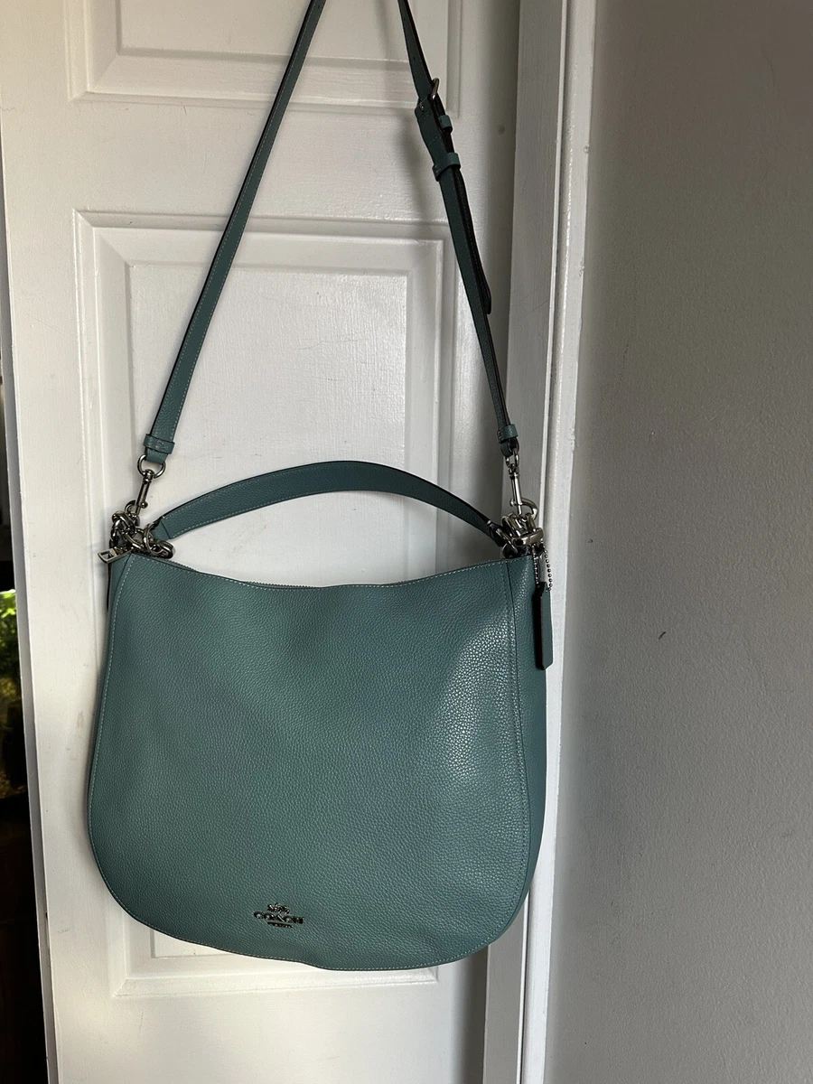 NWOT COACH Chelsea 32 Hobo 58036 Blue Leather Shoulder Bag Purse