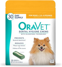 Dental Chews for Dogs, Oral Care and Hygiene Chews Extra Small Dogs, 3.5-9 Lbs.