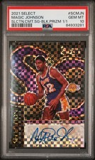 2021 PANINI SELECT SELECTION COMMITTEE SIGNATURES MAGIC JOHNSON 1/1 PSA 10 AUTO