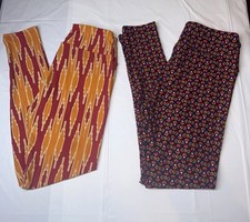 LuLaRoe OS One Size Leggings NWOT Lot of 2 Geometric Print Buttery Soft