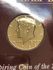 1965 40% Silver John F Kennedy Half Dollar 24 K Gold Plated Beautiful 🇺🇸 COIN