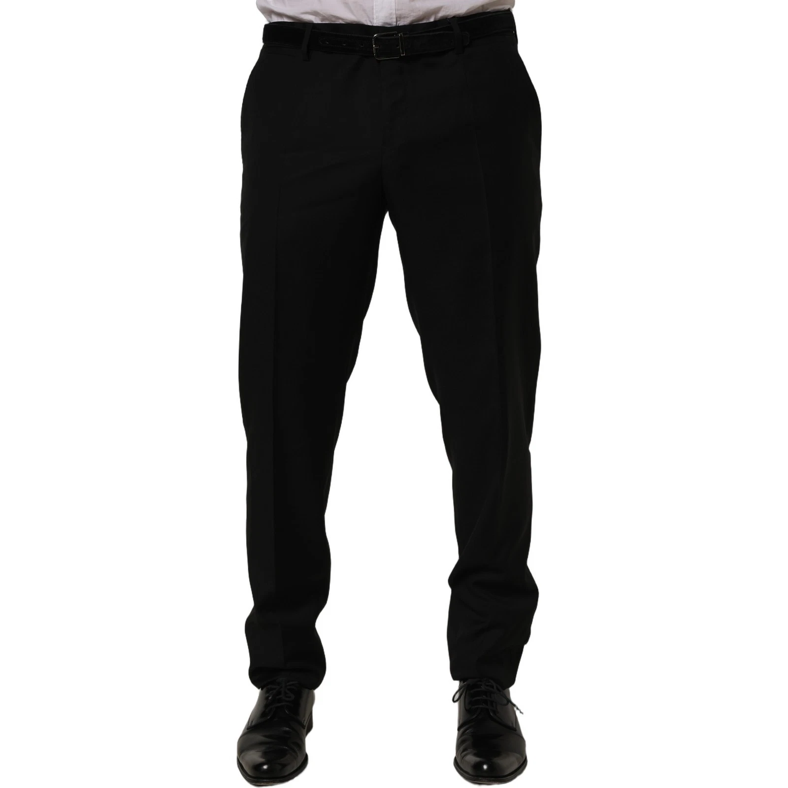 DOLCE & GABBANA Pants Black Wool Skinny Leg Dress Trouser IT52/W38/XL 1840usd