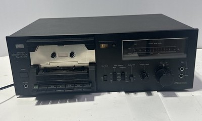Vintage Sansui Cassette Tape Deck Player SC-1330 Powers Up Needs
