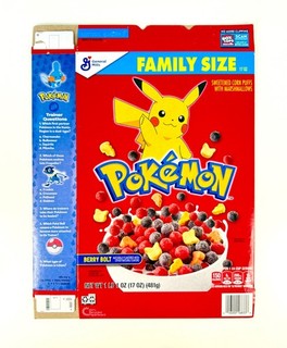 2020 General Mills Pokemon Cereal Box Nintendo TCG Pikachu Squirtle Blastoise