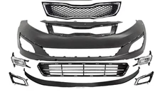 Front Bumper Cover Fascia & Grille Assembly Kit for 2014-2015 Kia Optima Korean