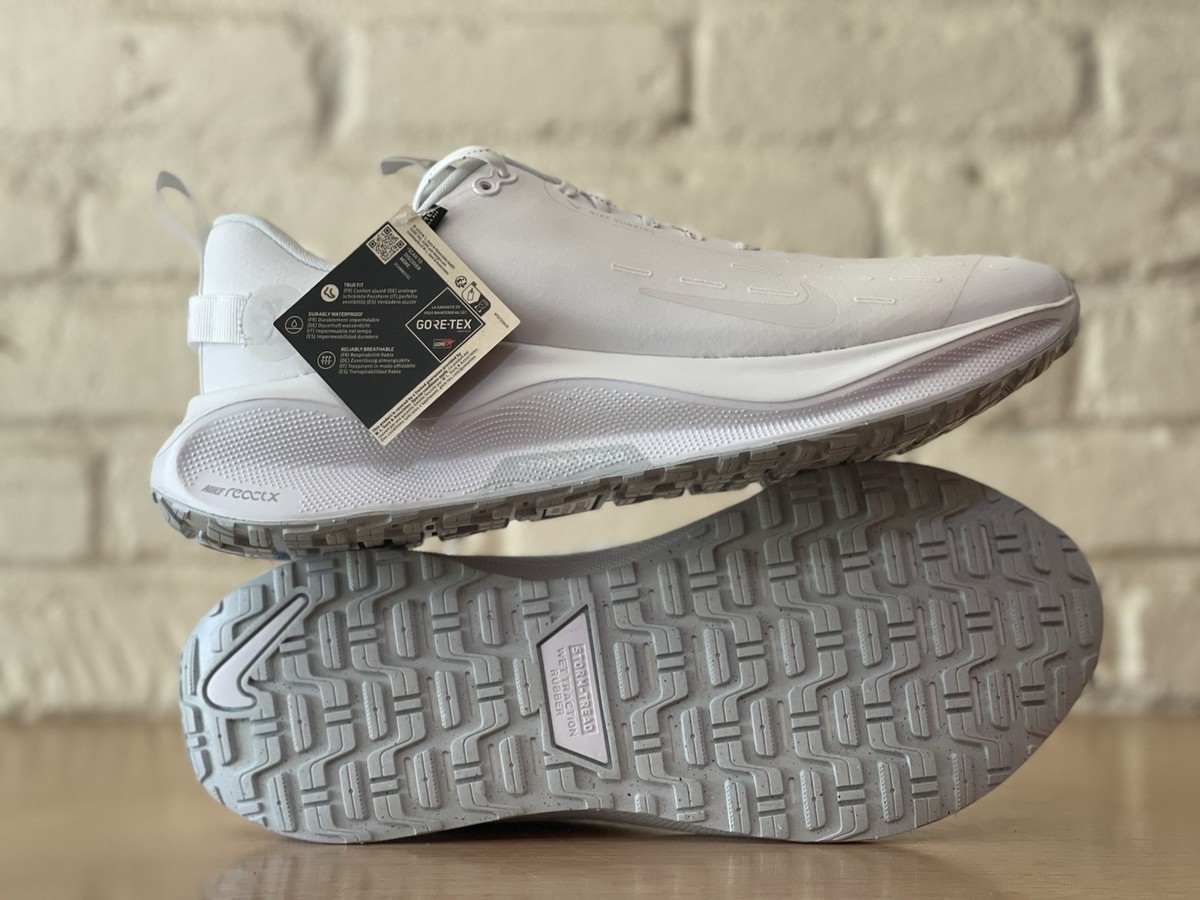 NEW Nike ReactX Infinity Run 4 GTX Gore-Tex HQ0265 101 Mens Size 8.5 Nike ReactX Infinity Run 4 Gore-Tex White Pure Platinum Nby  main image 2
