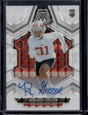 2024 Panini Mosaic #358 Renardo Green Rookie Auto White Prizm