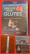New UNLOCK YOUR GLUTES Blu-ray + DVD Klepacki Butt Workout Fitness BBL