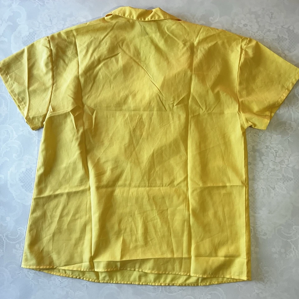 Camisa Blusa Para Mujer Levi’s Western Amarilla De Colección - Hecha en EE. UU. - Talla Grande Foto 4 de 4