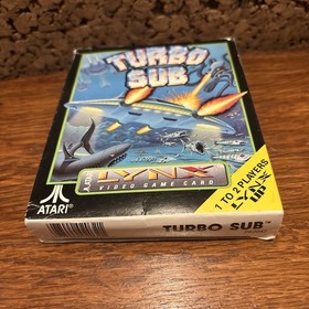 Turbo Sub Atari Lynx Game Cartridge w/ Box