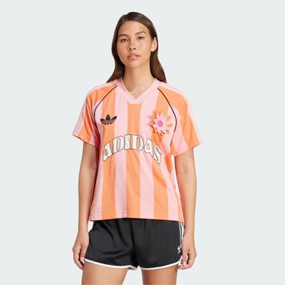 adidas Originals Summer Glow Jersey Orange Pink | Women's Size