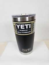 YETI Rambler 20oz Tumbler Stainless Steel Vacuum Insulated MagSlider Lid BLACK