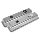 Holley 241-137 Muscle Series Valve Covers, SBC, Polished Finish