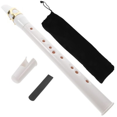 Portable Mini Saxophone for Practice ABS White Pocket Sax Instrument