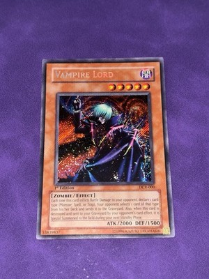 Vampire Lord DCR-000 1st Edition Secret Rare Dark Crisis Yugioh