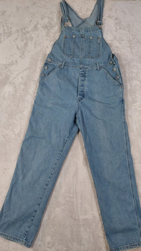 Vintage GUESS Jeans USA Workwear Overalls Denim Bib Overalls 80s Retro Unisex M - Image 2 of 4