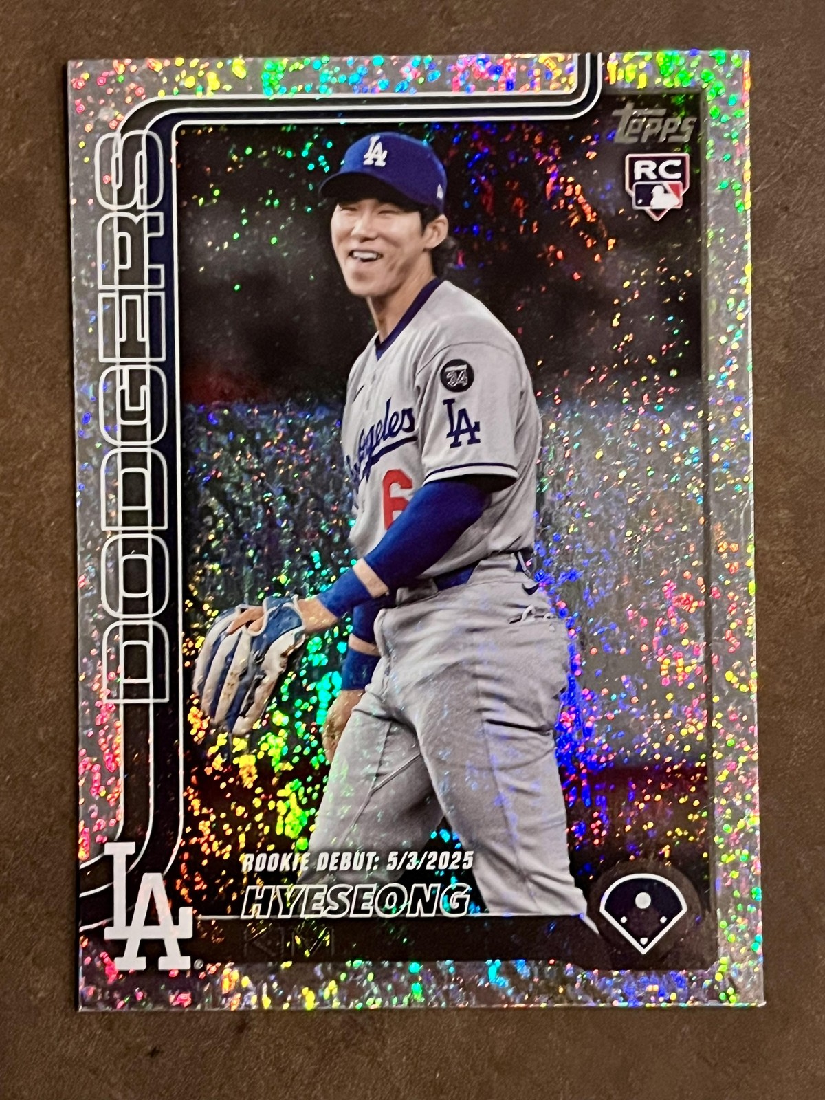 2025 Topps Update #US312 Hyeseong Kim Holo Foil SP RC