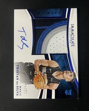 2024-25 Panini Immaculate Tristan Da Silva Rookie Premium Patch Auto Blue RC /25