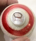 Lot 4 vintage DBGM WGermany mercury glass mica glitter ornaments plastic caps — photo 5