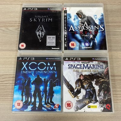 UNGETESTET PLAYSTATION 3 SPIELEPAKET PS3 VIDEOSPIELE PAL SPACE MARINE SKYRIM XCOM