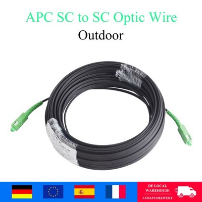 30m-70m Glasfaserkabel SC/APC auf SC/APC Singlemode Single-Core Simplex für