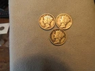 3 1931 S Mercury Dimes. VF