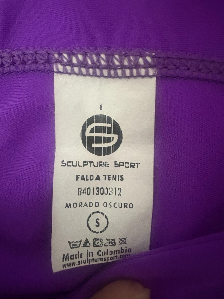 Athletic Tennis Skirt & Sports Bra Set Purple Women’s Size XS Fitness Activewear