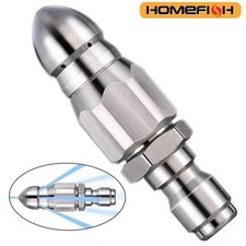 Drain Nozzle Pressure Washer Sewer Pipe Cleaning Jetter Quick Release Connector