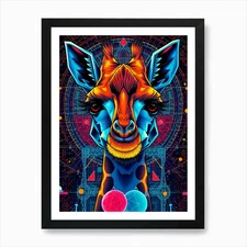 Creative Illustration No 31 Art Pri Framed Wall Art Poster Canvas Print Picture
