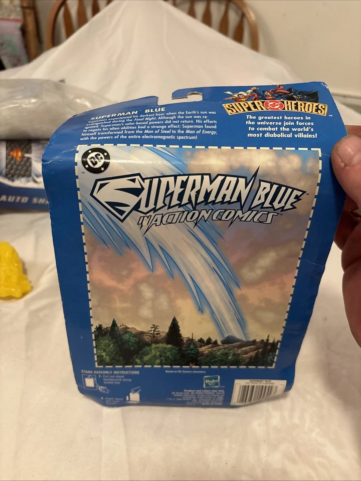 Figura de acción DC Super Heroes Superman Blue 1999 Hasbro Foto 4 de 4