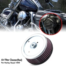 Red Motorcycle Air Filter Cleaner For Harley Road 1999-07 2005 Dyna 29442-99A