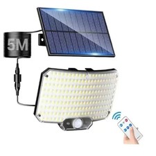 234 LED Solarleuchte mit Bewegungsmelder Außen Solarlampe Fluter Sensor Strahler