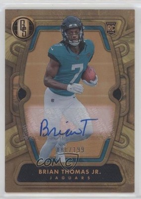 2024 Panini Gold Standard Rookies 80/199 Brian Thomas Jr #120 Rookie Auto RC rf2