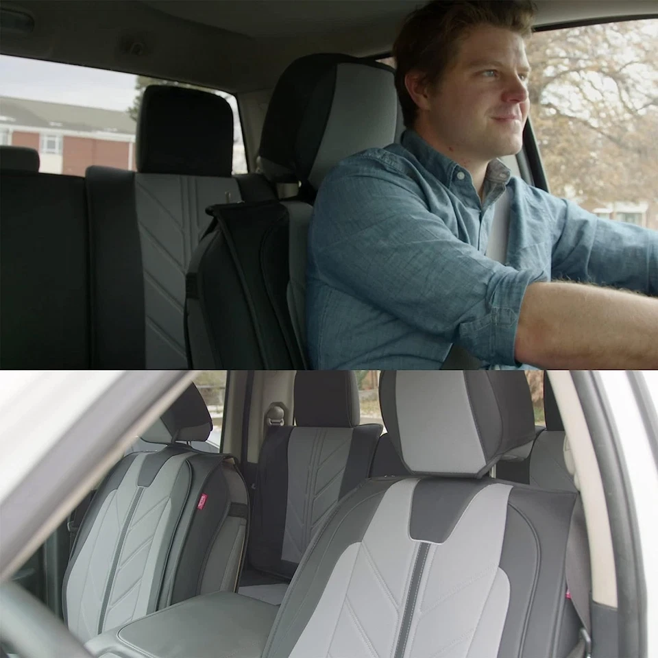 Faux Leather Seat Covers for Chevy Silverado 1500 & GMC Sierra 2007-2024 💺 - Image 4 of 4