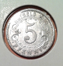 Germany Notgeld 5 Pfennig coin 1920.