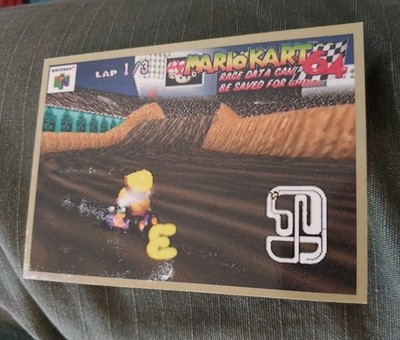 Wario Stadium #60 NINTENDO POWER Mario Kart 64 TRADING CARD Video Game Tip N64 N