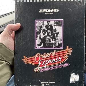 Just Games Orient Express Mystery Board Game 12+ 2 Players 1985 MPN 9601 comp…